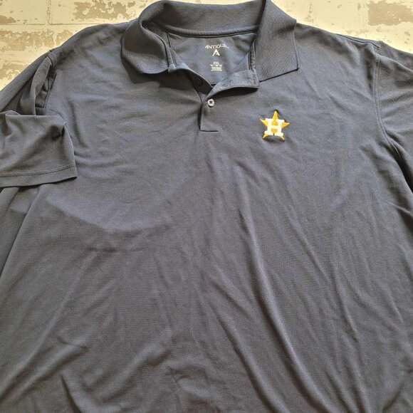 2304 Antigua Houston Astros Navy Polo‎ Men's 2XL - Picture 1 of 6